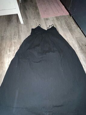 a new day Black Spaghetti-Strap Maxi Dress